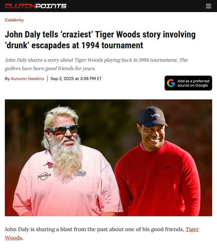 Daly vs Tiger: The Crown Night Showdown