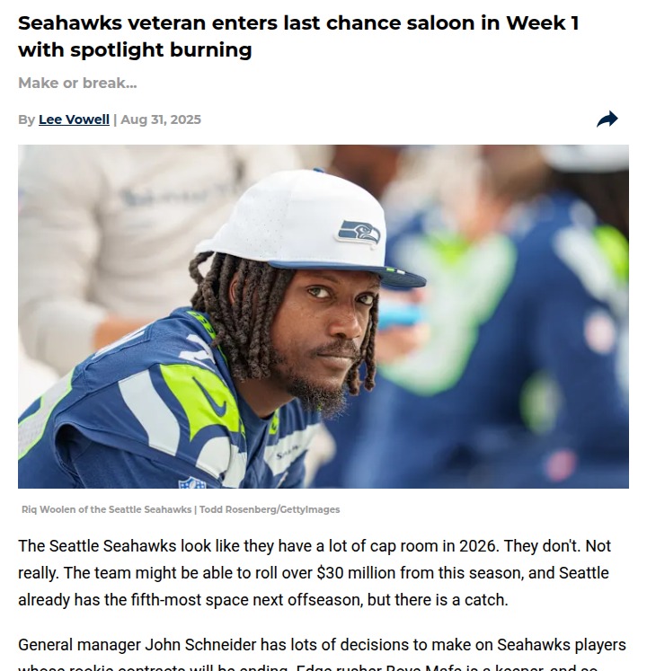 Seahawks’ Riq Woolen faces make-or-break season