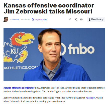Kansas faces Missouri’s toughest defense yet