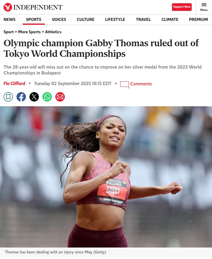 Gabby Thomas Sidelined: Achilles Injury Drama