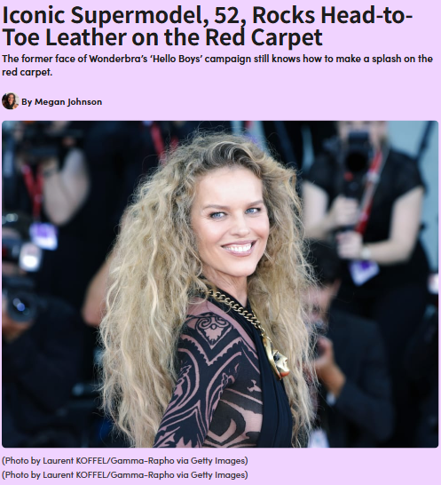 Eva Herzigová’s Leather Look Is Everything