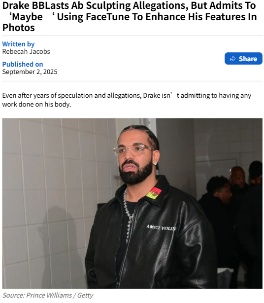 Drake Spills on Those Ab Rumors