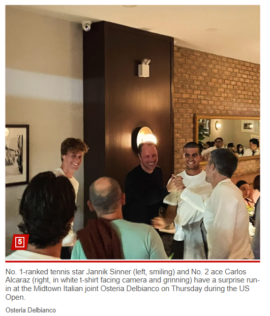 NYC’s Italian hotspot fueling US Open stars