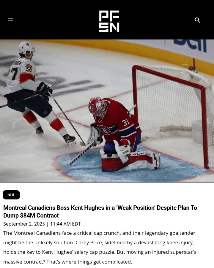 Can Habs Move Price’s $84M Deal?