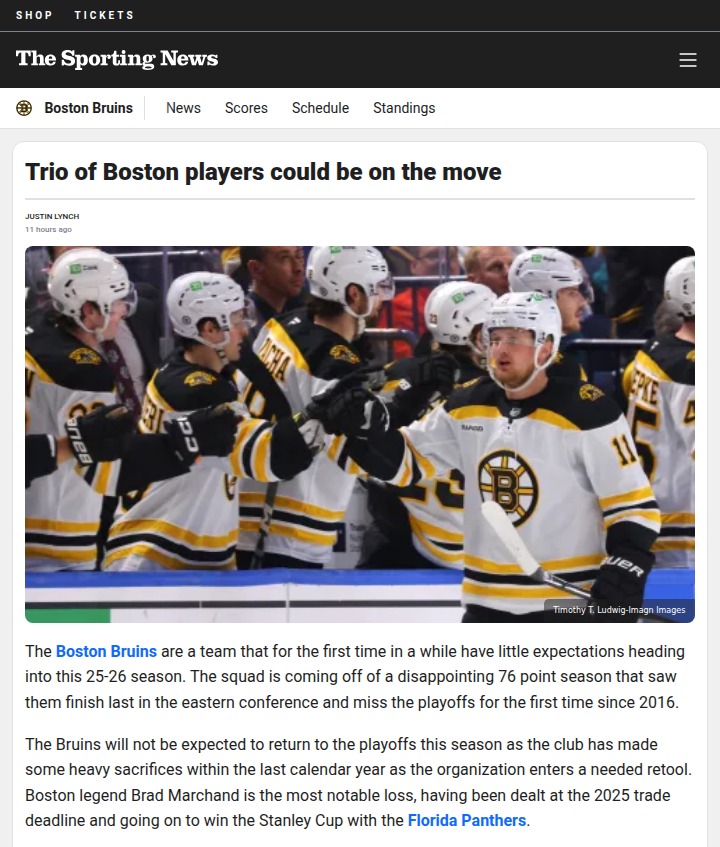 Bruins shake-up: Who’s next to leave Boston?