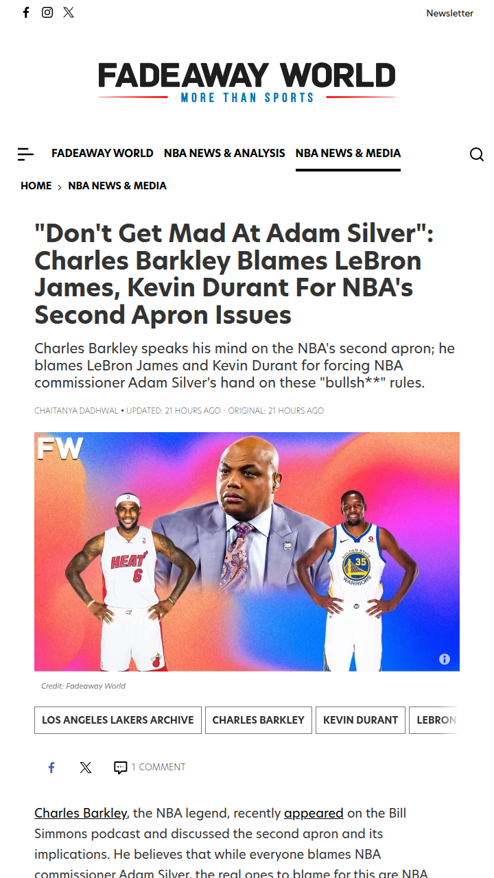 Barkley Calls Out King James & KD on Super Teams