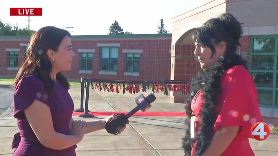 Red carpet welcome energizes Cataract Elementary