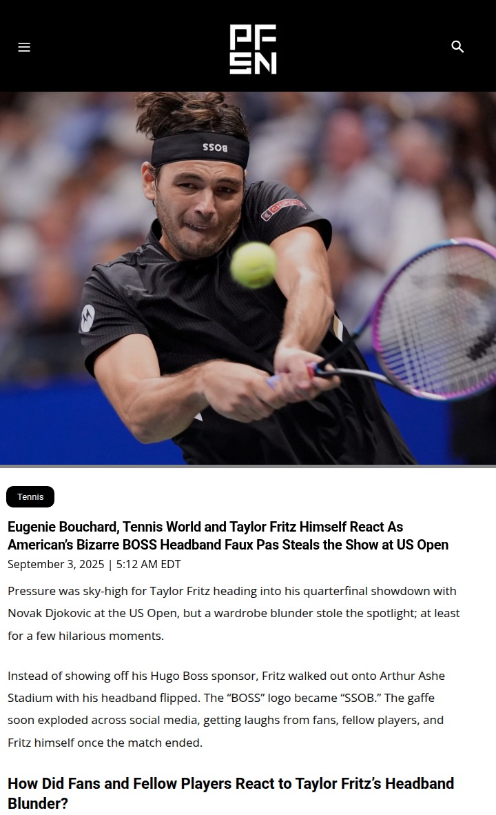 Fritz vs Djokovic: The SSOB Headband Saga