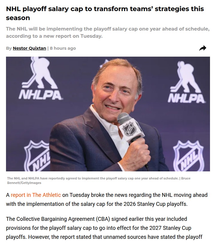 NHL Playoff Cap Shake-Up: No More LTIR Loopholes!