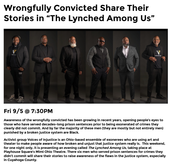 Cleveland exonerees reclaim their stories on stage