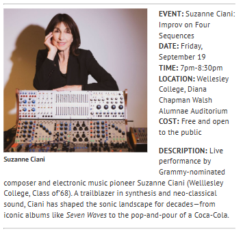 Wellesley’s September arts scene is buzzing!