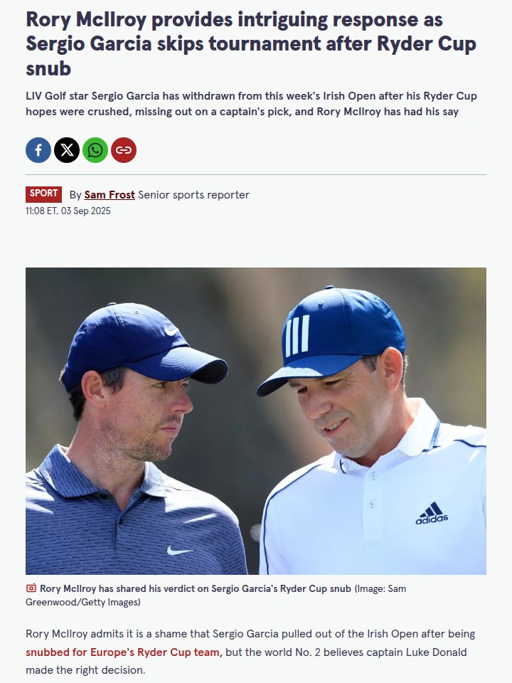 Ryder Cup Drama: El Niño Left Out Again