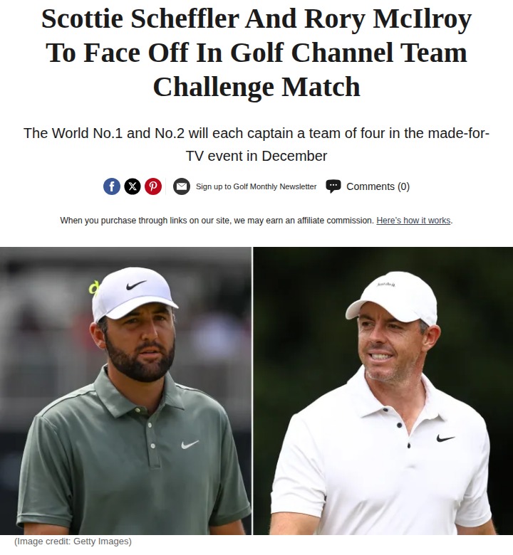 Scheffler vs Rory: Golf Channel Games Showdown!