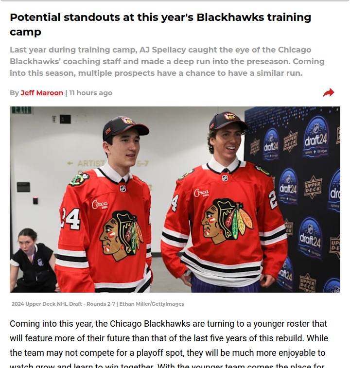 Young Blackhawks ready to shake up the roster