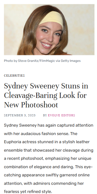 Sydney Sweeney’s Leather Look Sparks Debate 🔥