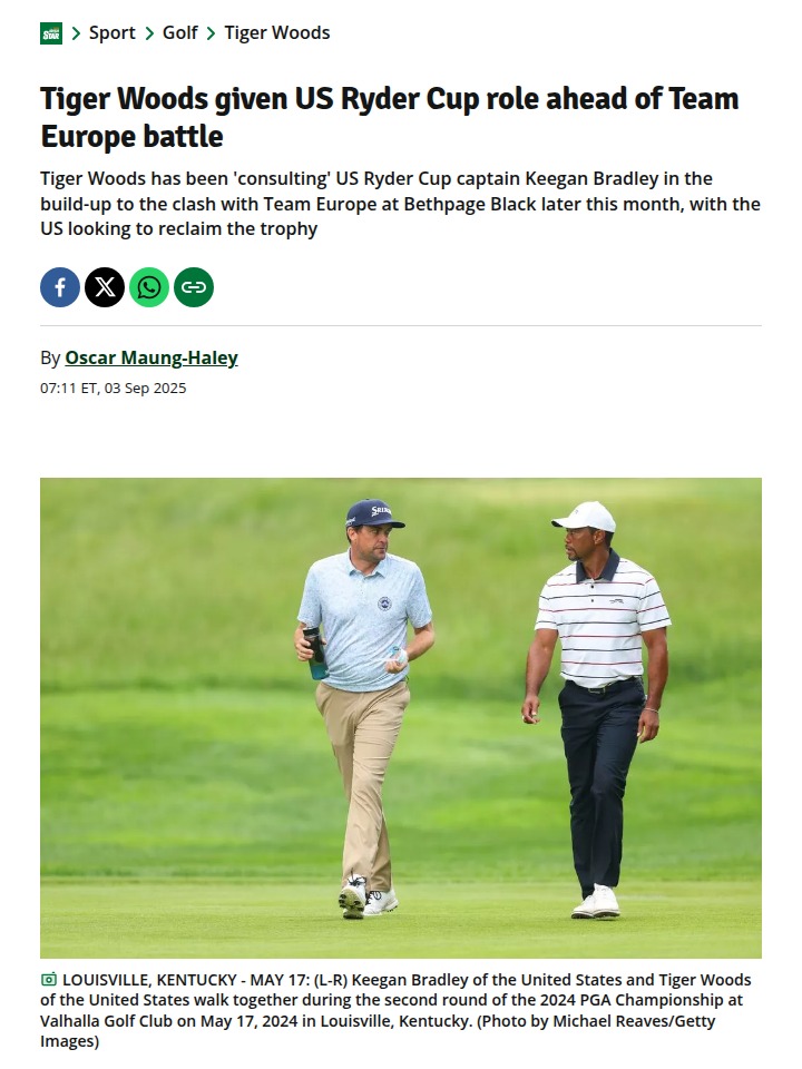 Tiger's Secret Role in Ryder Cup Showdown