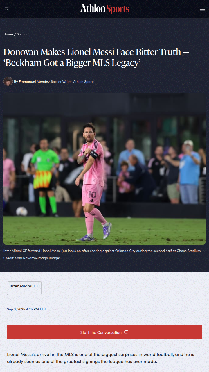 Beckham vs Messi: Who’s the Real MLS Icon?