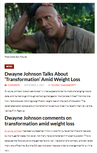 The Rock’s Wild New Look Has Fans Talking