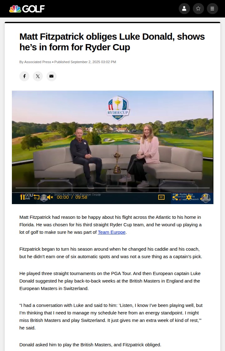 Fitzmagic Delivers for Team Europe!