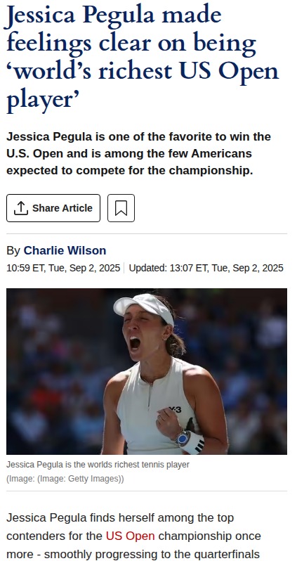 Pegula Faces US Open Pressure & Privilege Talk