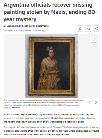 Nazi-Looted Art Found in Real Estate Listing?! 🖼️