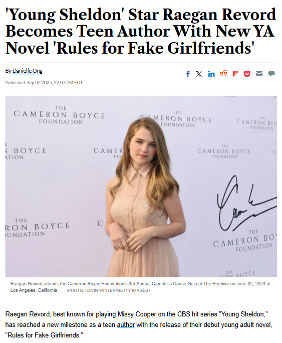 Raegan Revord's YA Book Sparks Fandom Debate 📚