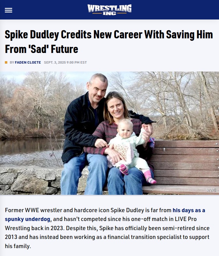 Spike Dudley: Why He Left the Ring for Good