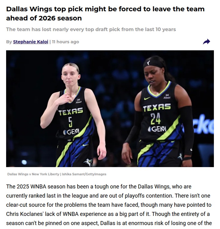 Dallas Wings’ star Ogunbowale could be on the move