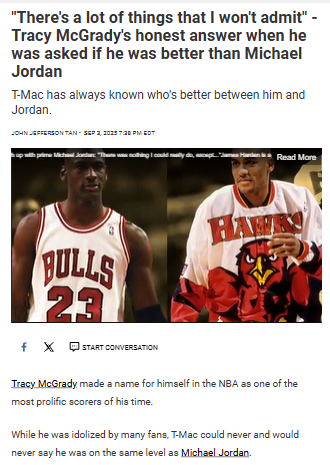 T-Mac on Facing the GOAT: No One Tops MJ