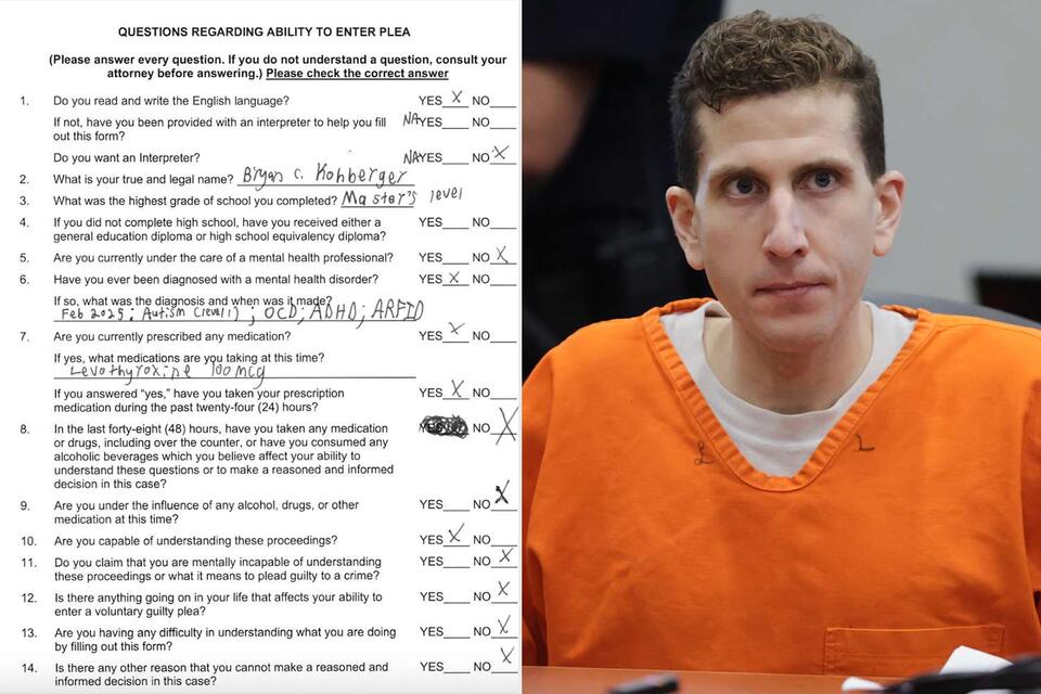 Kohberger’s mental health diagnoses revealed before plea