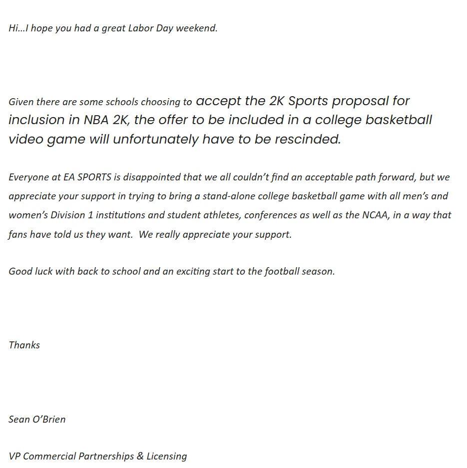 Did 2K Just Ruin College Hoops Gaming?