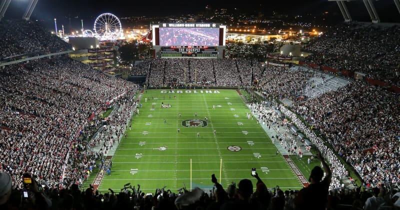 Gamecocks unveil bold new end zones
