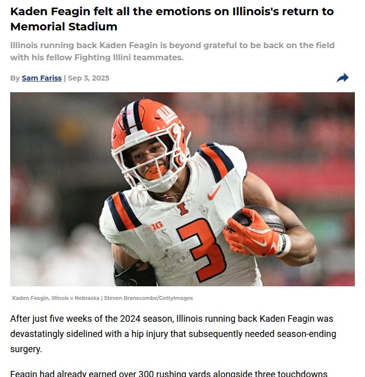 Homegrown heroes shine at Illinois opener