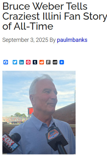 Craziest Illini fan story from Bruce Weber