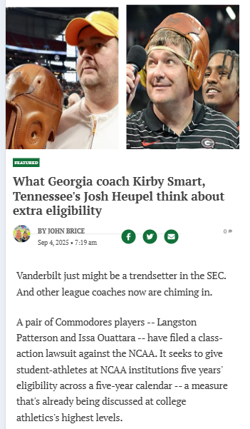 Kirby Smart Goes All-In on 5-Year SEC Rule