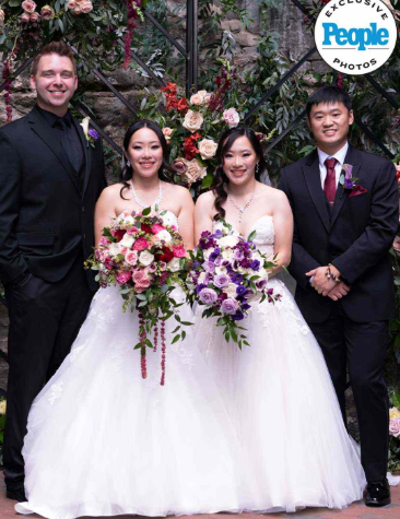 Twin sisters share a double wedding day