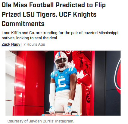 Ole Miss football shakes up recruiting scene