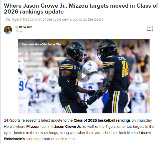 Mizzou’s 2026 basketball class is heating up