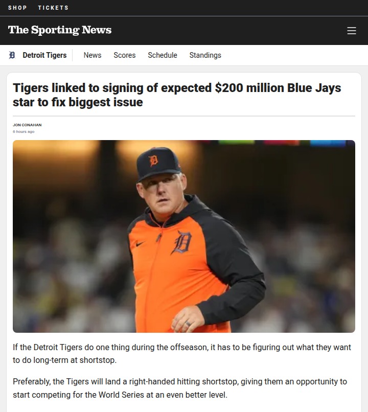 Tigers eye Blue Jays’ Bo Bichette for major upgrade