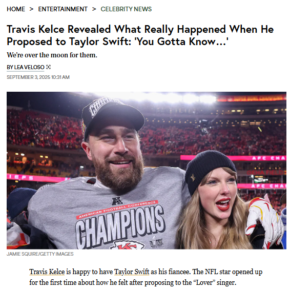 Travis Kelce’s Proposal Plot Twist 💍