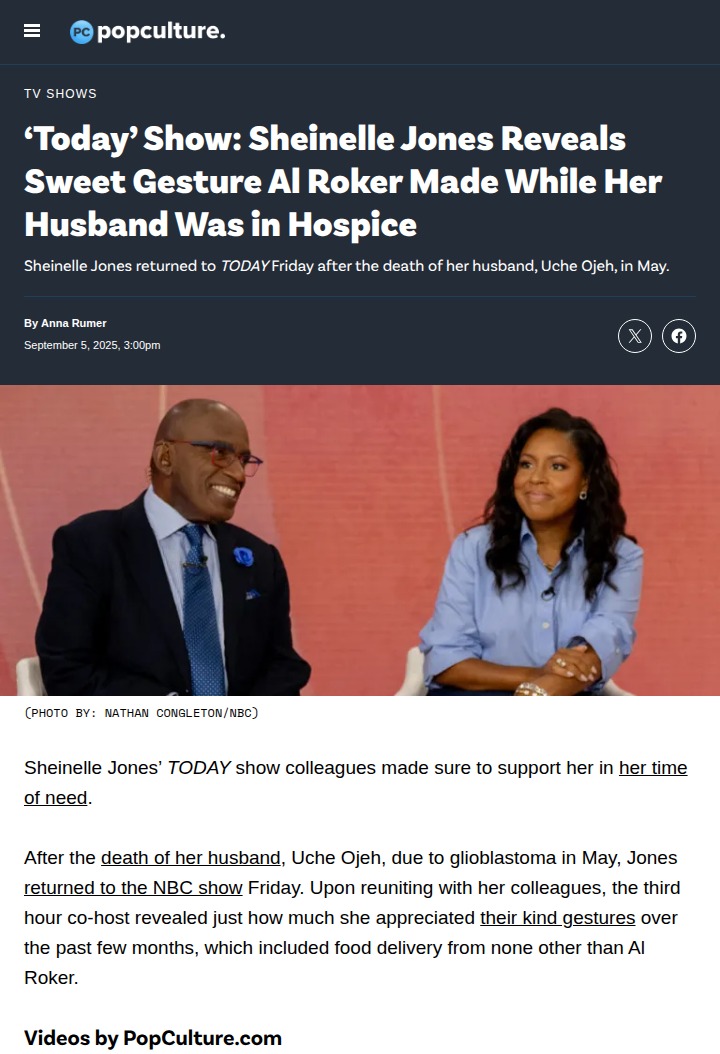 Al Roker’s Unexpected Support for Sheinelle 💛