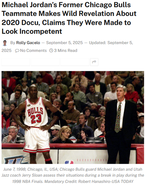 Horace Grant Spills Tea on MJ Docu 🍵