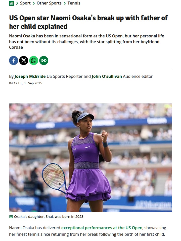 Osaka’s Comeback: Breakup Fuels US Open Run