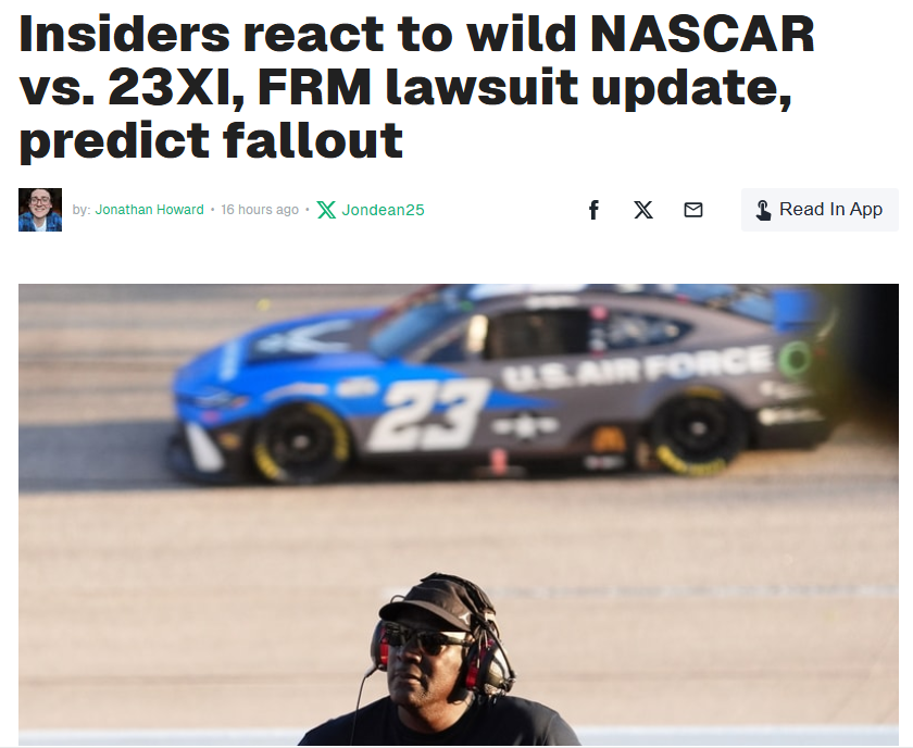 NASCAR Lawsuit: Will the Charter Game Change?