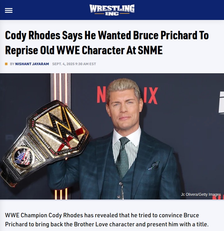 Cody Rhodes Wanted Brother Love’s Return!