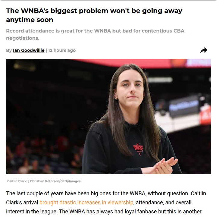 Clark Effect: WNBA’s Pay Dilemma Heats Up