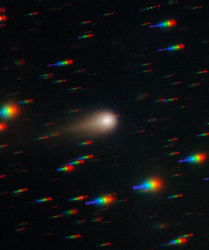 Interstellar Comet Spotted Growing a Tail!
