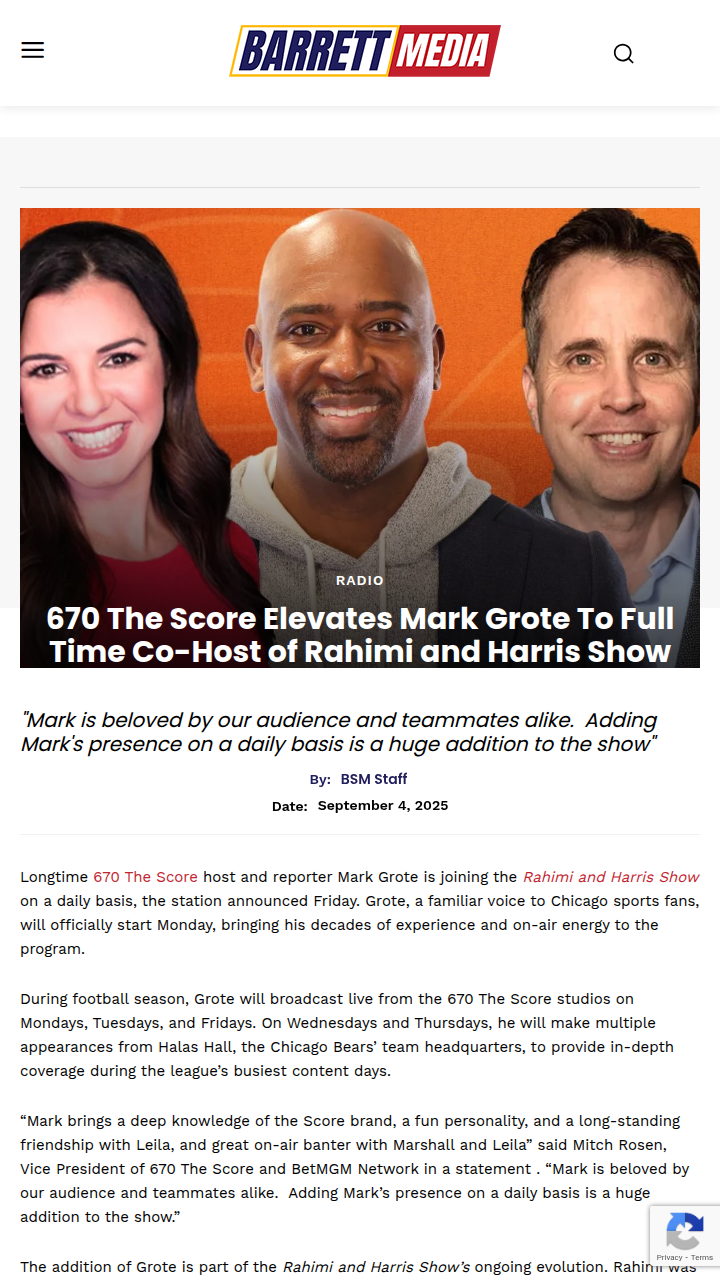 Mark Grote joins Rahimi and Harris full-time!