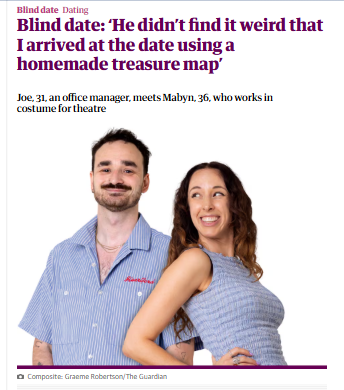 London blind date: A treasure map, tattoos, and rooftop cocktails