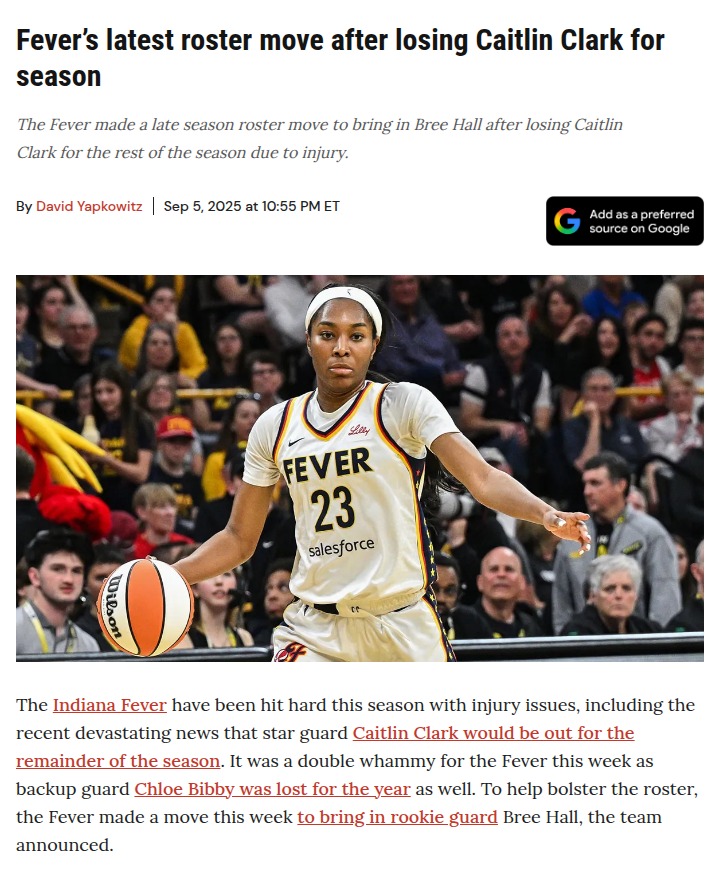 Caitlin Clark out: How the Fever are fighting back